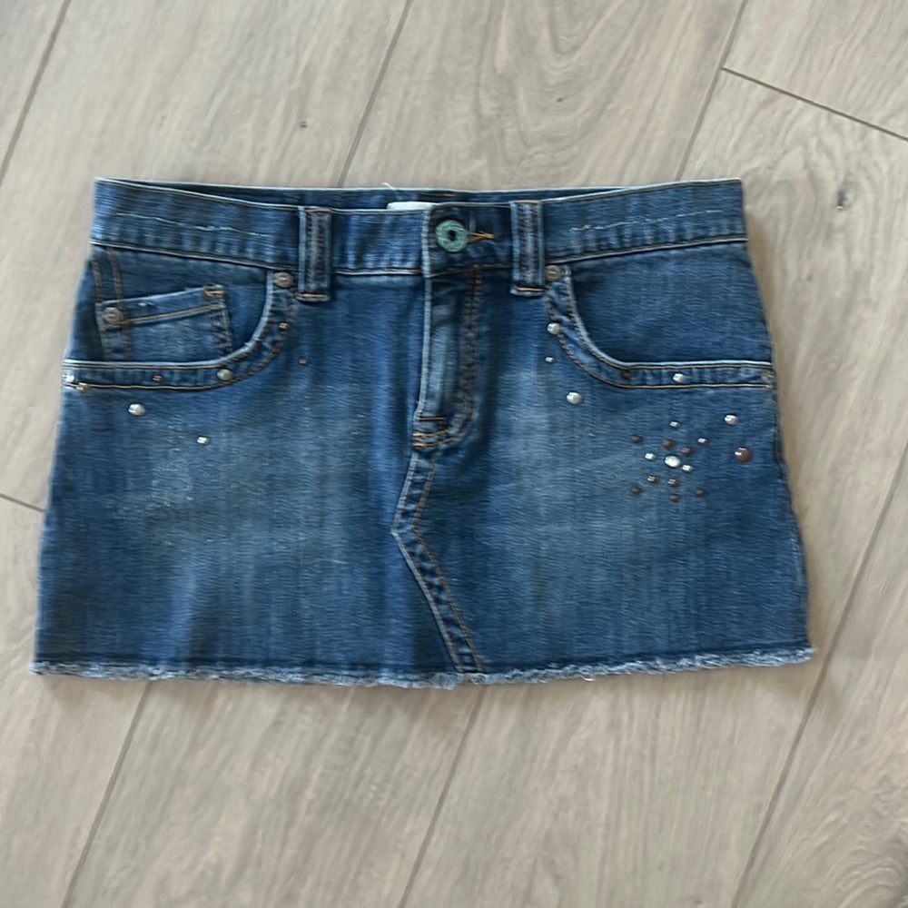 Roxy denim studded mini size 7